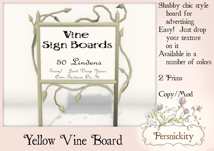 Yellow Vine Sign (copy/mod)