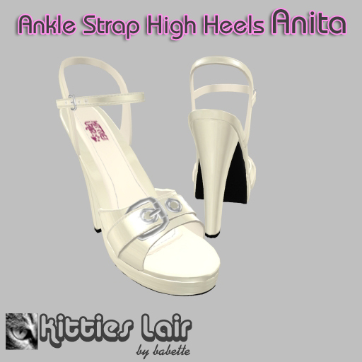 *KL* Sandals Anita Cream/Silver Trim