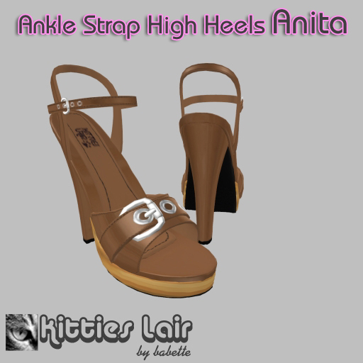 *KL* Sandals Anita Brown/Silver Trim