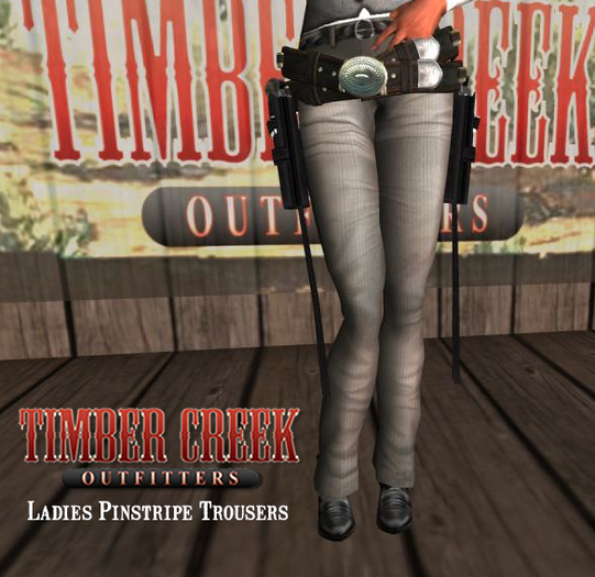 [Timber Creek] Ladies Pinstripe Trouser-Ghost