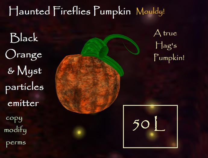 Haunted Fireflies pumpkin 