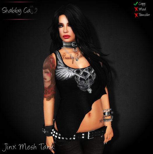 ~Shabby Cat - Jinx Mesh Tank (purple)~ 