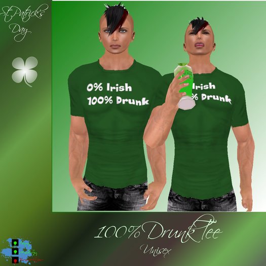 ::MOD:: St. Patrick's Day - 100% Drunk Tee