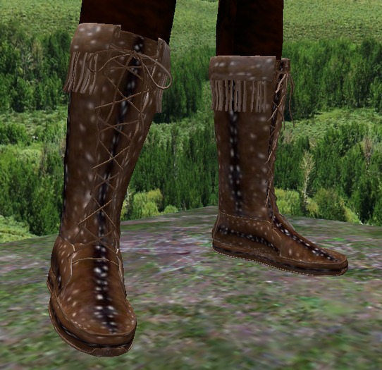 Spotted Doeskin Moccasins