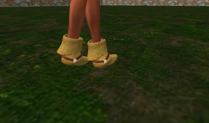 Female Embossed Leather Boots