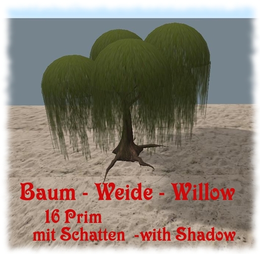 Tree Willow with Shadow