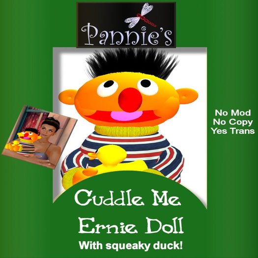 Cuddle Me Ernie Doll 