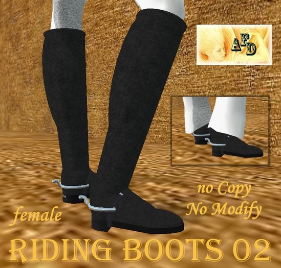 **AFD** Riding  Boots02 women script