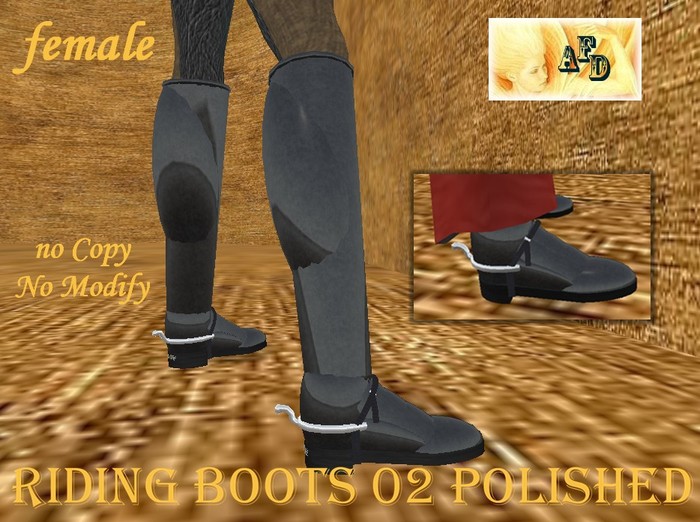 **AFD** Riding  Boots02 women Polished script