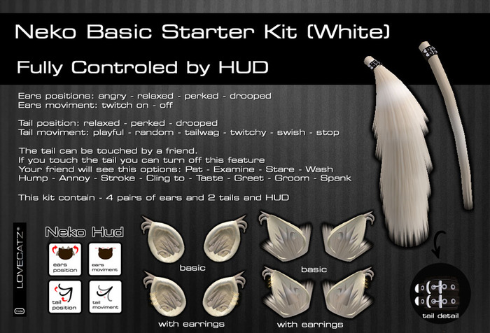:: LoveCatz :: Basic Starter Kit (White) 