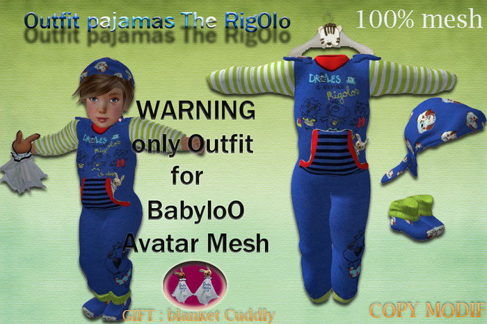 BabyloO Boy Onesies RigOloO ***Mesh***