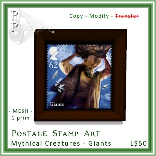 Postage Stamp Art - Mythical: Giants