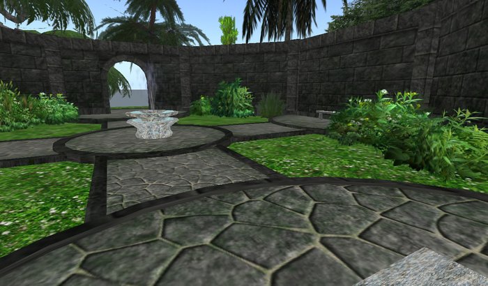 Dreamscape Gothic Stone Walled Garden