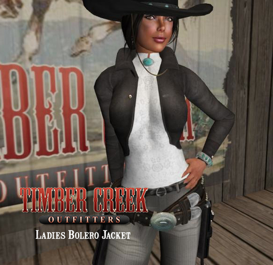 [Timber Creek] Bolero Jacket-Black