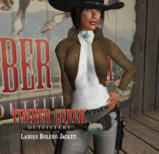 [Timber Creek] Bolero Jacket-Saddle