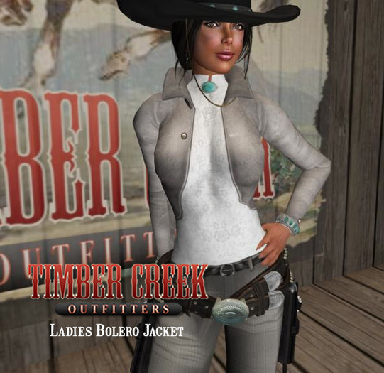 [Timber Creek] Bolero Jacket-Pewter