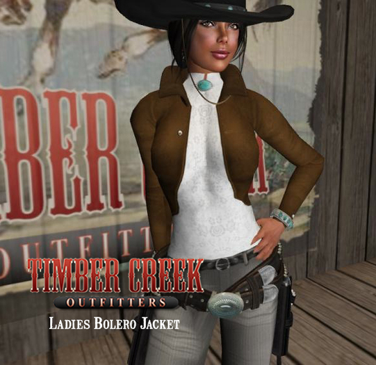[Timber Creek] Bolero Jacket-Tobacco