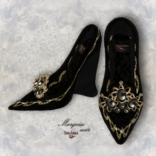 Terra d'ombrA ☼ MARQUISE stiletto noir
