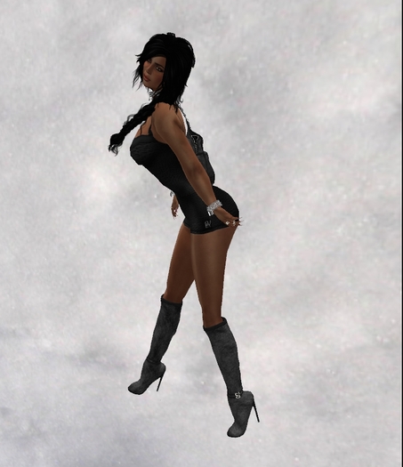 Black Leather Vero Boots & Rucaa Sack