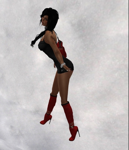 Red Gold Studded Vero Boots & Rucaa Sack