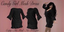 Candy Girl Mesh Dress *Black