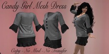 Candy Girl Mesh Dress *Silver
