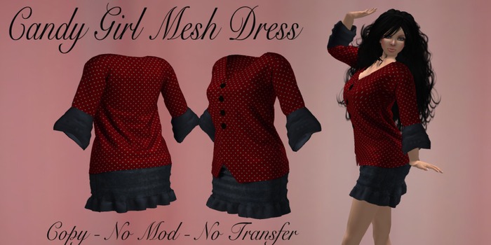Candy Girl Mesh Dress *Red