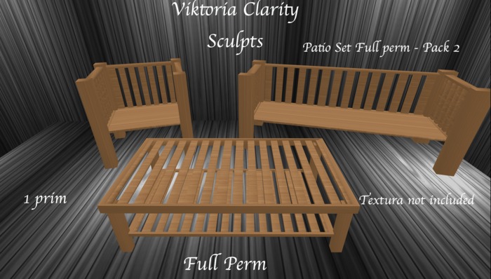 Patio Set Full Perm - Pack 2 - Box