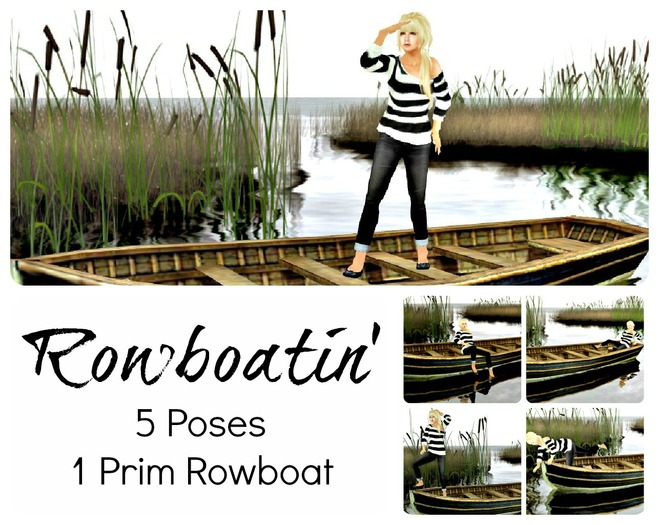 "Rowboatin" Rowboat Pose Prop