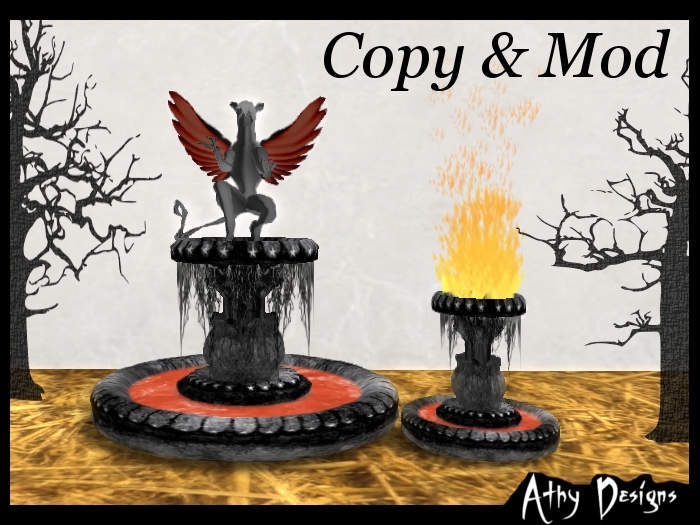 Athy Designs - Halloween Decoration Crawler Fountain & Torch 