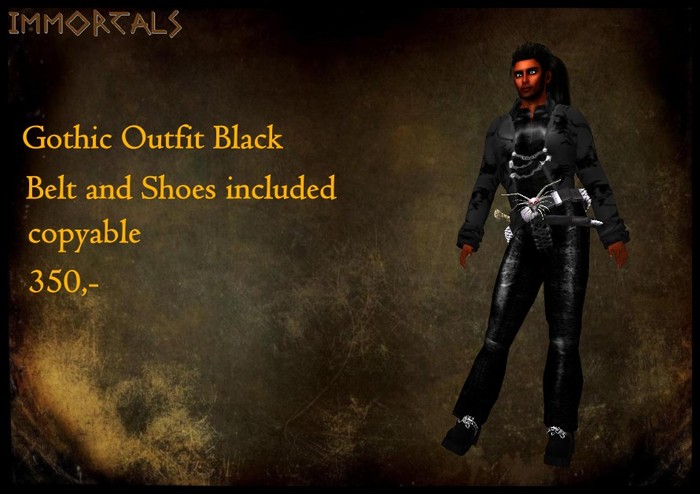 IMMORTALS Gothic Outfit Black