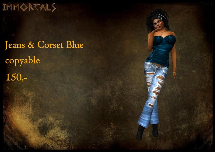 IMMORTALS Jeans & Corset Blue