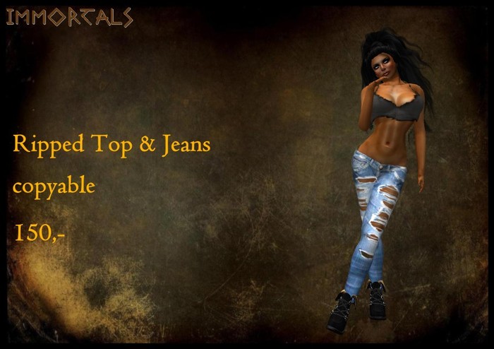IMMORTALS Ripped Top & Jeans