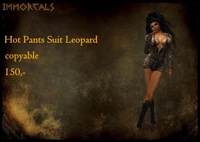 IMMORTALS Hot Pants Suit Leopard