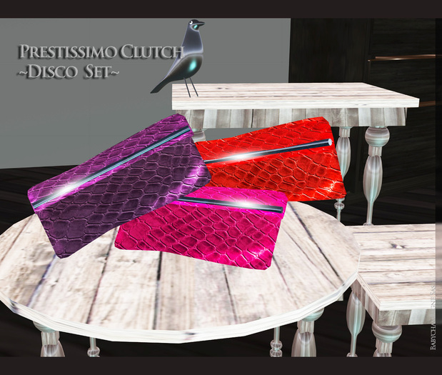 {{BSD Design Studio}} Prestissimo Clutch  - Disco set