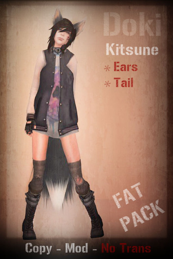 [D]oki - Kitsune White Tipped FATPACK