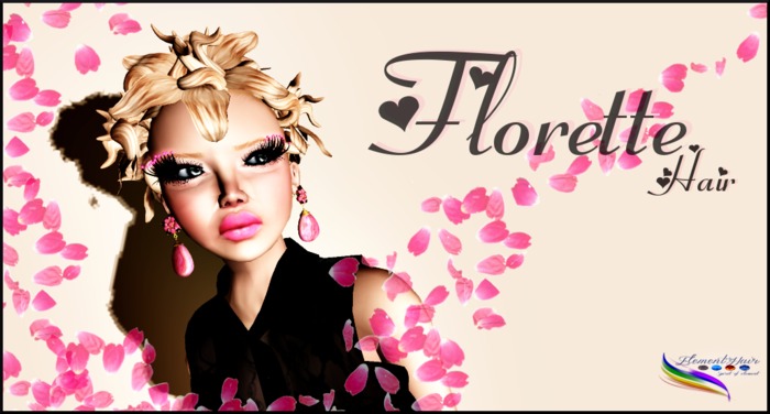 -<E'H>- Florette Hair Red Pack