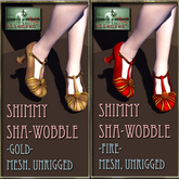 Bliensen + MaiTai - Shimmy Sha-Wobble - Flapper Shoes - Gold