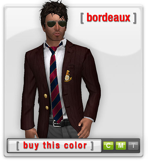 Mesh Blazer - Bordeaux
