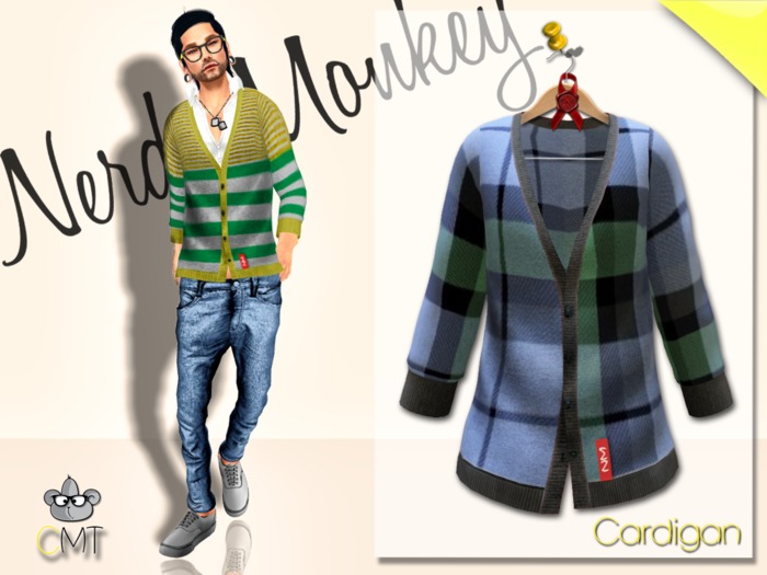 .::[NerdMonkey*Clothes]::. [Male Cardigan Classic] 