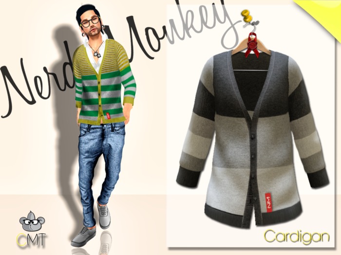 .::[NerdMonkey*Clothes]::. [Male Cardigan jack] 