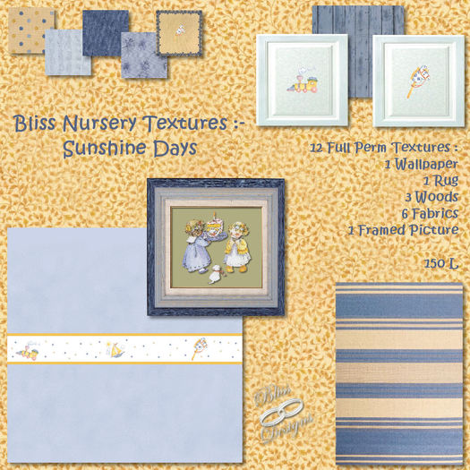 Bliss Nursery Textures - Sunshine Days - Box