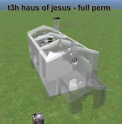 Mesh Crucified Jesus in a Church