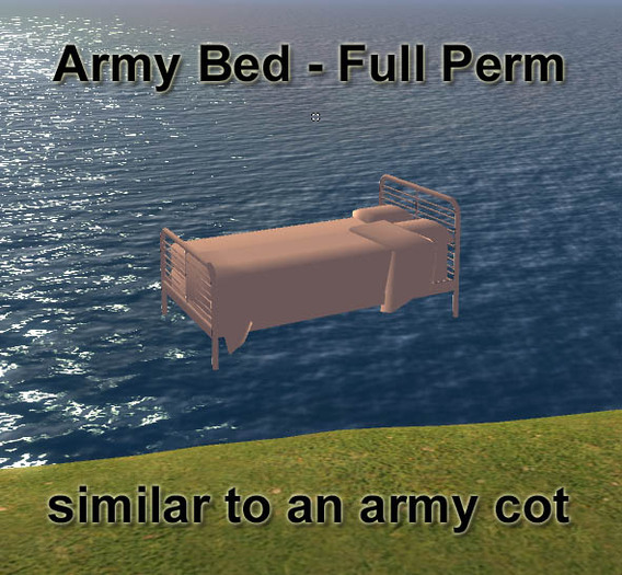 Mesh Army Bed - Full Perm - Untextured