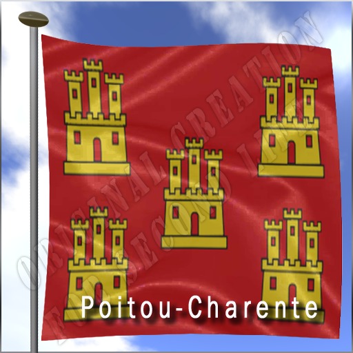 Drapeau de la Région Poitou Charente