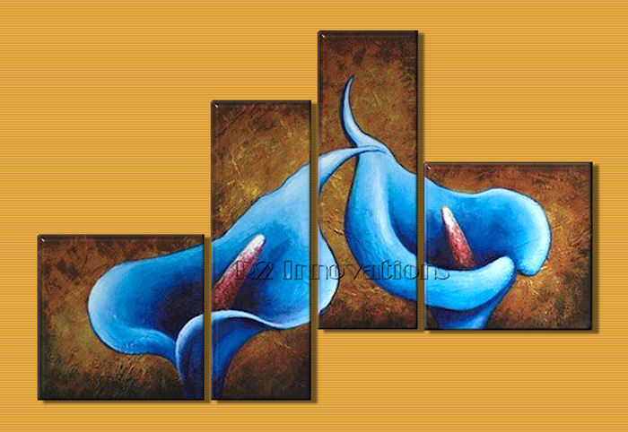 Lusciously Blue Tulips Abstract