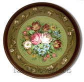 Soft Olive Floral Charger