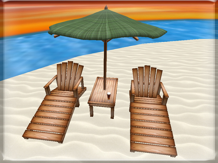 ::BnB:: Mission patio set~Maple/green plaid