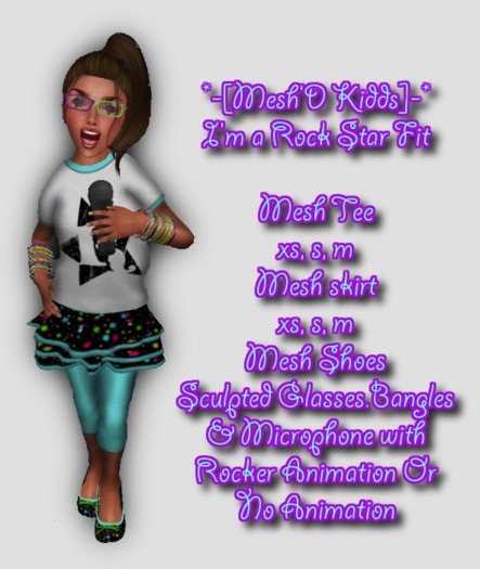 *-[MESH'D KIDDS]-* Rock Star Fit 