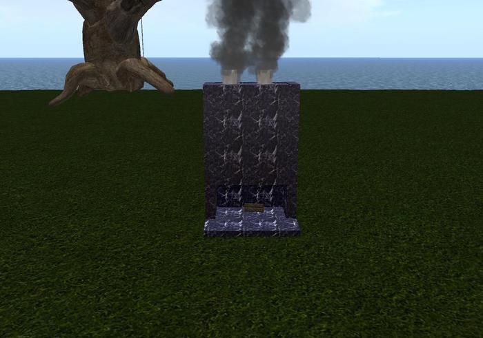 dark blue marble  fire place